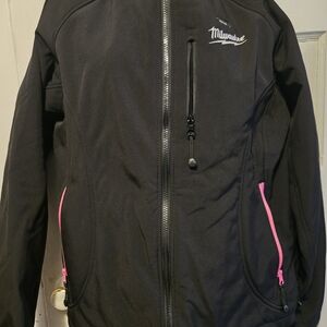 Milwaukee M12 Heated Jacket Womens Medium Black Breast Cancer Awareness